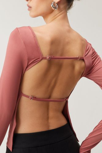 Womens Premium Slinky Seam Detail Long Sleeve Top - - 10 - Nasty Gal - Modalova