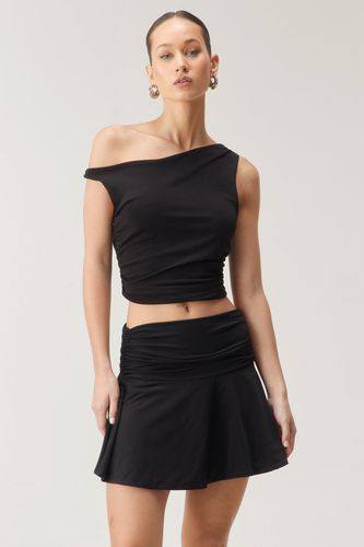 Womens Premium Slinky Fold Over Mini Skirt - - 6 - Nasty Gal - Modalova
