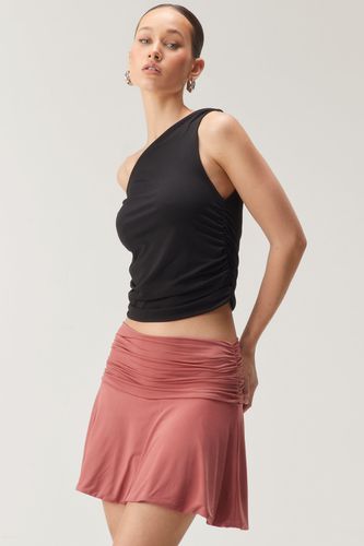 Womens Premium Slinky Fold Over Mini Skirt - - 6 - Nasty Gal - Modalova
