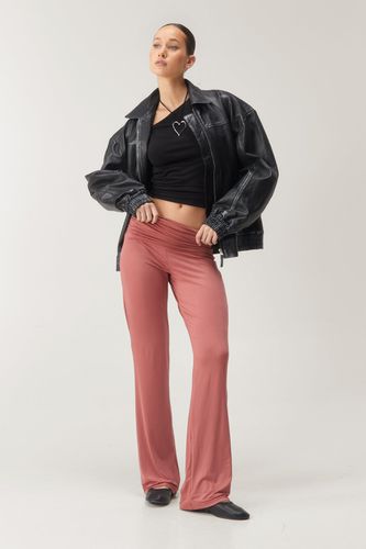 Womens Premium Slinky Fold Over trousers - - 12 - Nasty Gal - Modalova