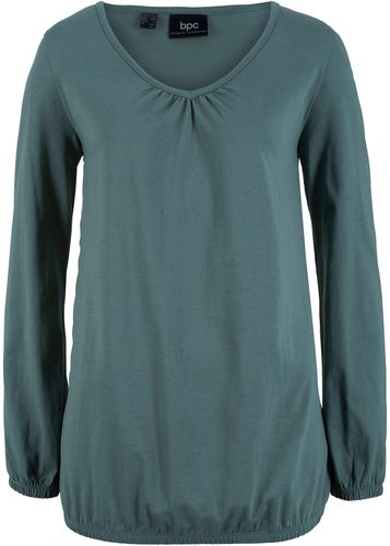 Camiseta larga con cuello en V - bpc bonprix collection - Modalova