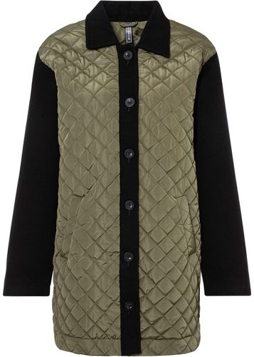 Chaqueta guateada con combinación de materiales - RAINBOW - Modalova