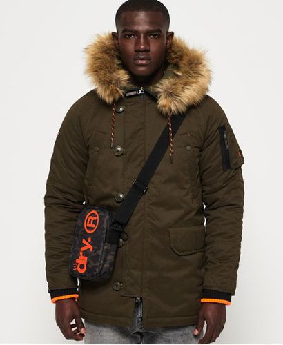 Men's Parka Jacket Khaki / Army - Size: S - Superdry - Modalova