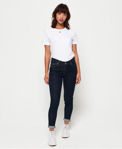 Damen Super Crafted Röhrenjeans mit Mittlerer Leibhöhe - Größe: 24/32 - Superdry - Modalova