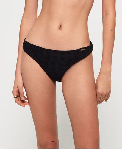 Women's Retro Cheeky Bikini Bottoms Black - Size: 14 - Superdry - Modalova