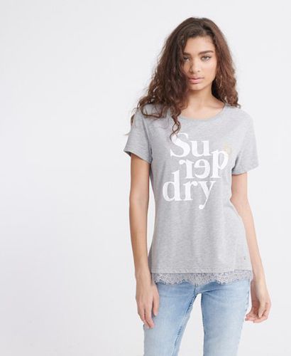 Camiseta con gráfico y encaje Tilly - Superdry - Modalova