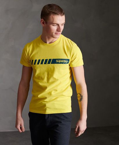 Core Logo Sport T-Shirt mit Streifen - Superdry - Modalova