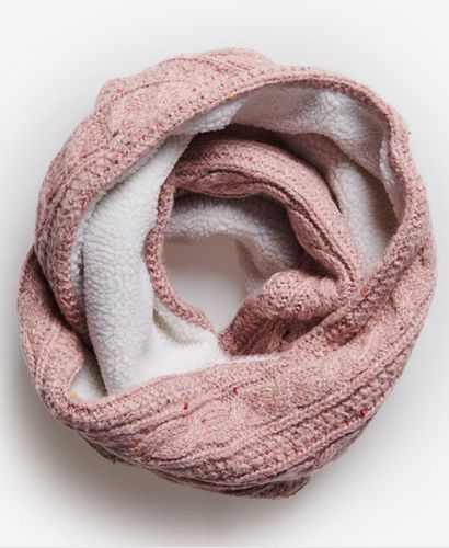 Women's Gracie Cable Snood Pink / Candy Tweed Pink - Size: One Size - Superdry - Modalova
