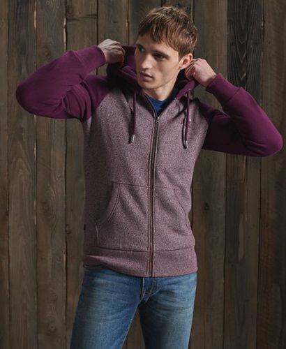 Sudadera clásica con capucha, cremallera y manga raglán de la co - Superdry - Modalova