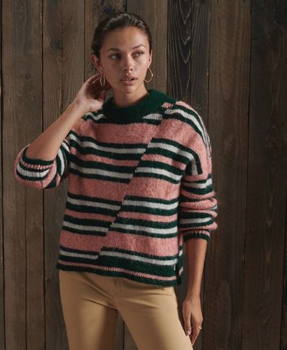 Jersey de punto grueso a rayas con cuello redondo Mismatched - Superdry - Modalova
