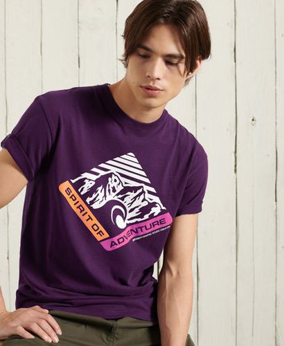 Camiseta de corte holgado con estampado gráfico Mountain - Superdry - Modalova