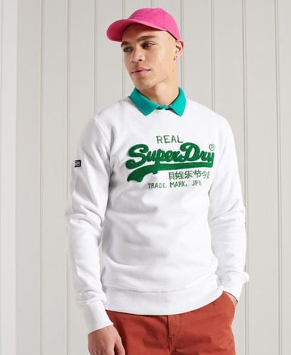 Sudadera con cuello redondo y Vintage Logo de chenilla - Superdry - Modalova