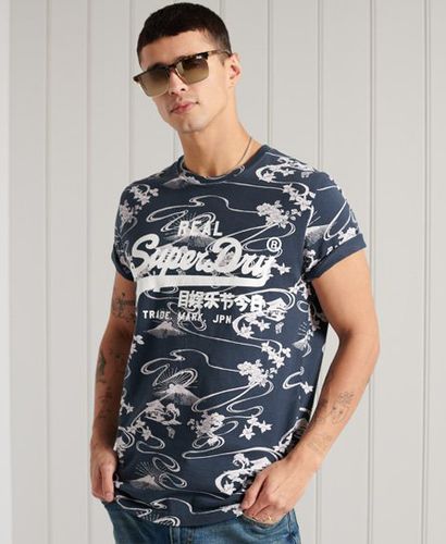 Camiseta con estampado integral y Vintage Logo - Superdry - Modalova