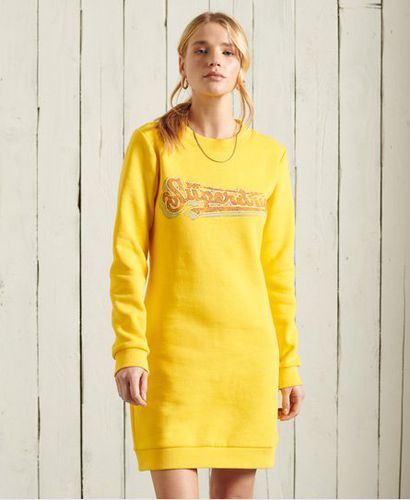 Vestido en tejido sudadera con gráfico - Superdry - Modalova