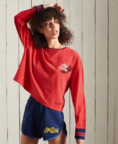 Camiseta gráfica de manga larga Collegiate - Superdry - Modalova