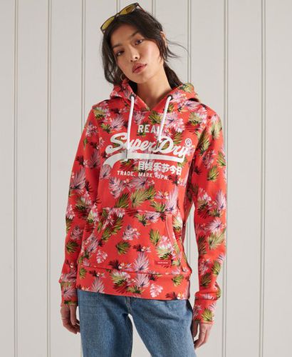 Sudadera con capucha, estampado integral y Vintage Logo - Superdry - Modalova