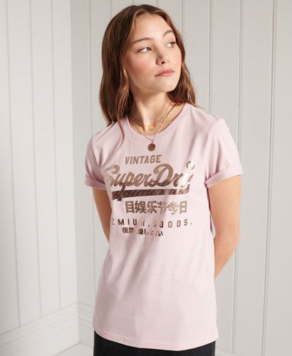 Camiseta metalizada Premium Goods - Superdry - Modalova