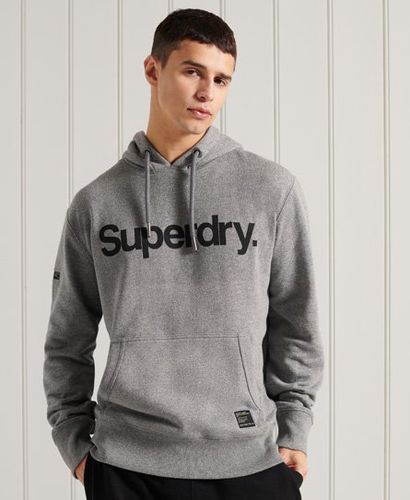 Sudadera de rizo de algodón con capucha y gráfico militar - Superdry - Modalova