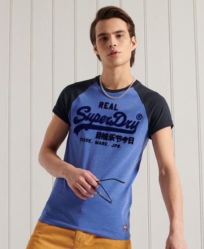 Camiseta ligera con manga raglán y Vintage Logo bicolor - Superdry - Modalova
