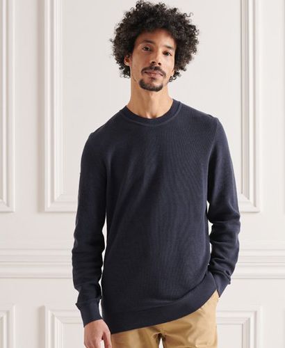 Jersey de algodón orgánico con textura y cuello redondo - Superdry - Modalova