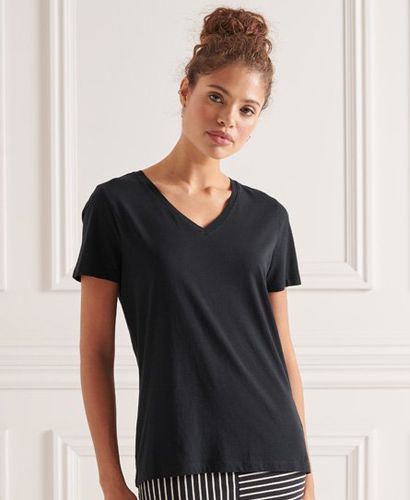 Camiseta de algodón orgánico con cuello de pico Essential - Superdry - Modalova