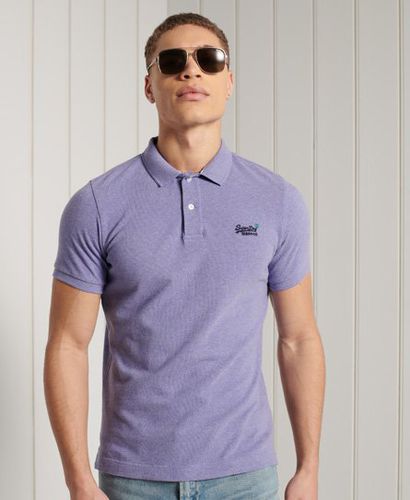 Polo de piqué de algodón orgánico de manga corta - Superdry - Modalova