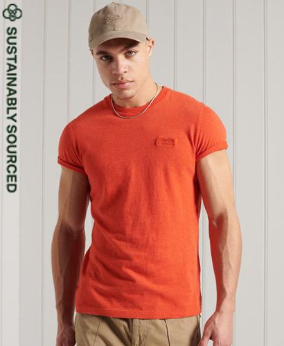 Men's Organic Cotton Vintage Embroidered T-Shirt Orange / Bright Orange Marl - Size: XS - Superdry - Modalova