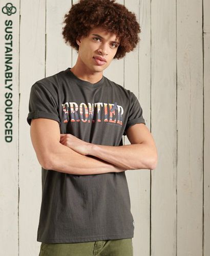 Camiseta gráfica de corte cuadrado Frontier - Superdry - Modalova