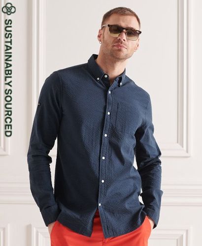 Camisa de manga larga en algodón orgánico Seersucker - Superdry - Modalova