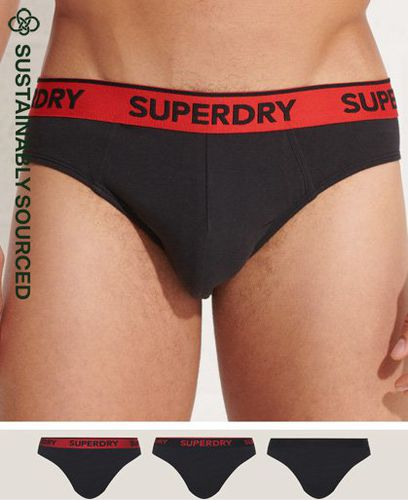 Pack de tres braguitas clásicas de algodón orgánico - Superdry - Modalova