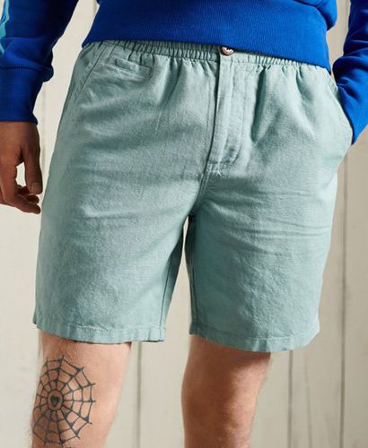 Pantalones cortos de lino con efecto desteñido - Superdry - Modalova