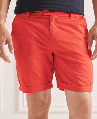 Men's Paperweight Chino Shorts Orange / Grenadine - Size: 31 - Superdry - Modalova