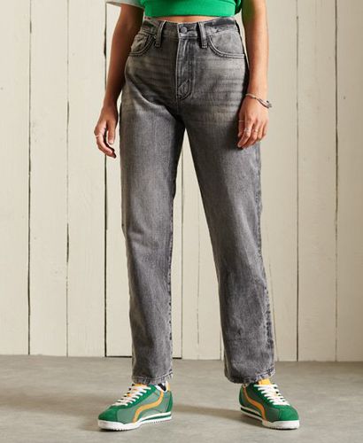 Women's High Rise Straight Jeans Grey / Lenox Grey Used - Size: 27/32 - Superdry - Modalova
