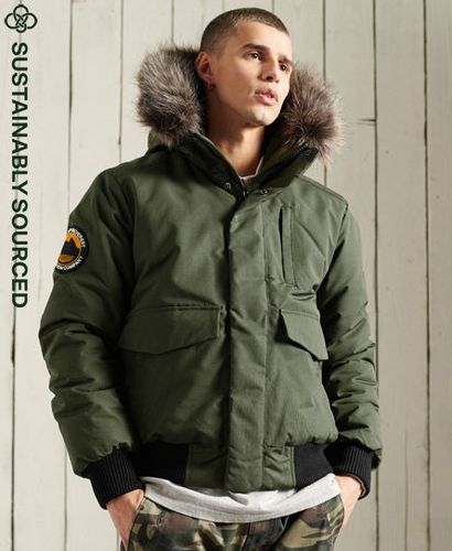 Men's / Army Everest Bomber Jacket - Size: L - Superdry - Modalova