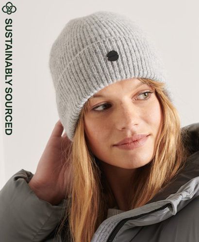 Women's Luxe Beanie / Pale Grey Marl - Size: 1SIZE - Superdry - Modalova