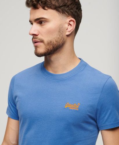 Men's Organic Cotton Essential Logo T-Shirt Blue / Monaco Blue - Size: S - Superdry - Modalova