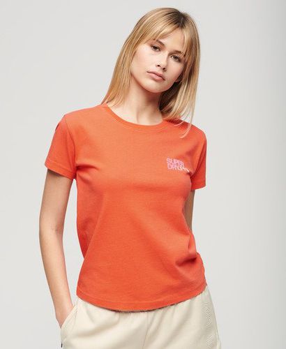Women's Sportswear Logo Fitted T-Shirt / Hot Coral - Size: 12 - Superdry - Modalova