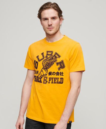 Herren Track & Field Athletic T-Shirt Mit Grafik, , Größe: M - Superdry - Modalova