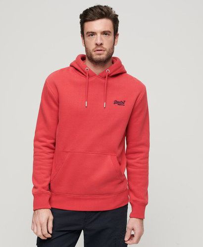 Men's Essential Logo Hoodie Red / Cranberry Crush Red - Size: S - Superdry - Modalova