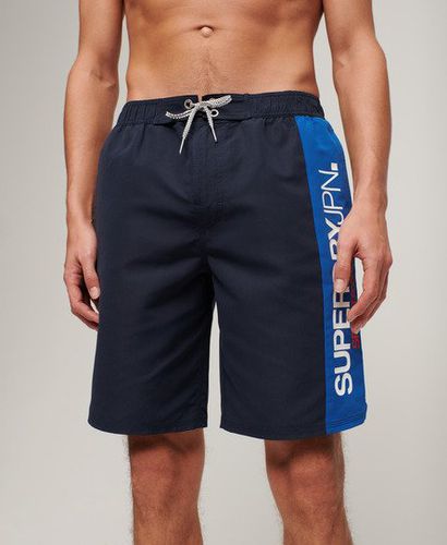 Men's Sportswear Logo 19 Inch Recycled Boardshorts Navy / Richest Navy - Size: XL - Superdry - Modalova