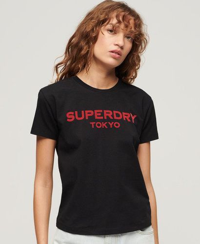 Women's Sport Luxe Graphic T-Shirt / Black/ - Size: 12 - Superdry - Modalova