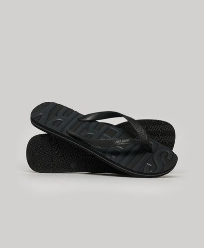 Men's Vintage Vegan Flip Flops Black / Black Tonal - Size: 12-13 - Superdry - Modalova