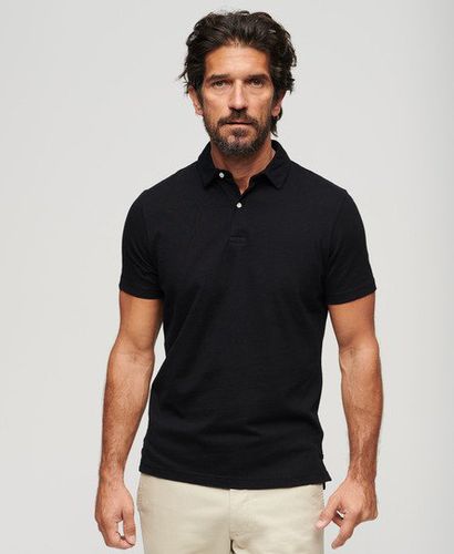 Men's Jersey Polo Shirt Black - Size: M - Superdry - Modalova