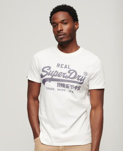 Men's Vintage Logo T-Shirt / Ecru - Size: L - Superdry - Modalova