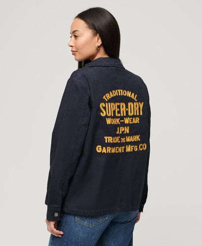 Damen Canvas Chore Jacke - Größe: 38 - Superdry - Modalova