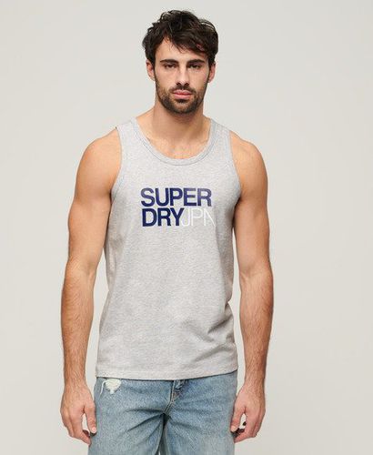 Mens Loose Fit Sportswear Relaxed Vest Top, Grey, Size: S - Superdry - Modalova