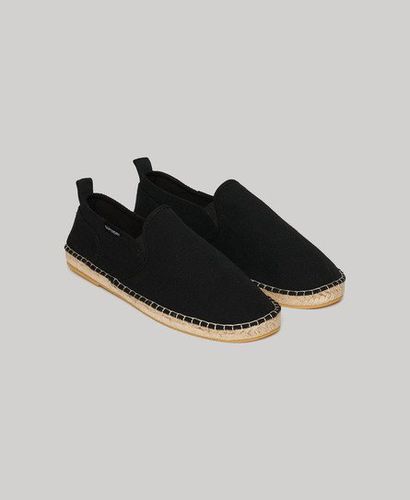 Men's Canvas Espadrille Shoes Black - Size: 10 - Superdry - Modalova