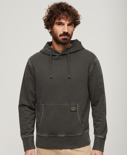 Men's Contrast Stitch Relaxed Hoodie Black / Washed Black - Size: S - Superdry - Modalova