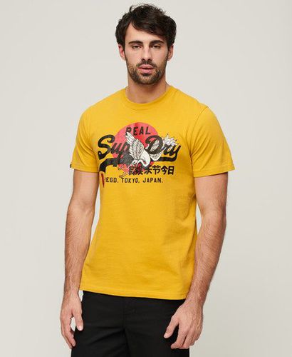 Men's Tokyo Graphic T Shirt / Oil - Size: S - Superdry - Modalova