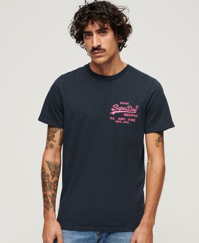 Men's Neon Vintage Logo T-Shirt / Eclipse - Size: S - Superdry - Modalova